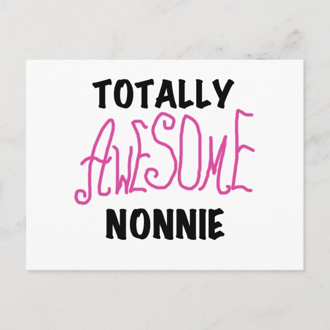 Total fantastische Nonnie rosa T-Shirts und Postkarte (Vorderseite)