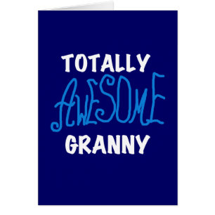 Total fantastische Oma-blaue T - Shirts und
