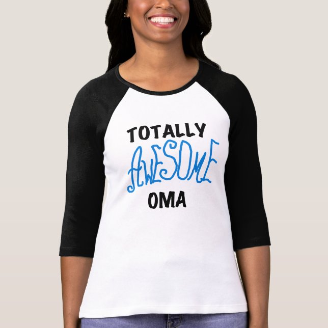 Total fantastische Oma blaue T - Shirts und (Vorderseite)