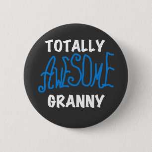 Total fantastische Oma-blaue T - Shirts und Button