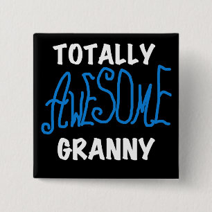 Total fantastische Oma-blaue T - Shirts und Button