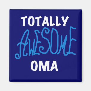 Total fantastische Oma blaue T - Shirts und Magnet