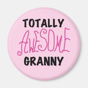 Total fantastische Oma-Rosa-T-Shirts und Geschenke Magnet