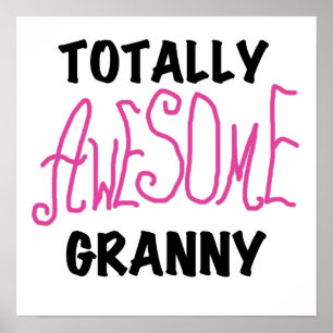 Total fantastische Oma-Rosa-T-Shirts und Geschenke Poster