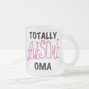 Total fantastische Oma rosa T - Shirts und Mattglastasse