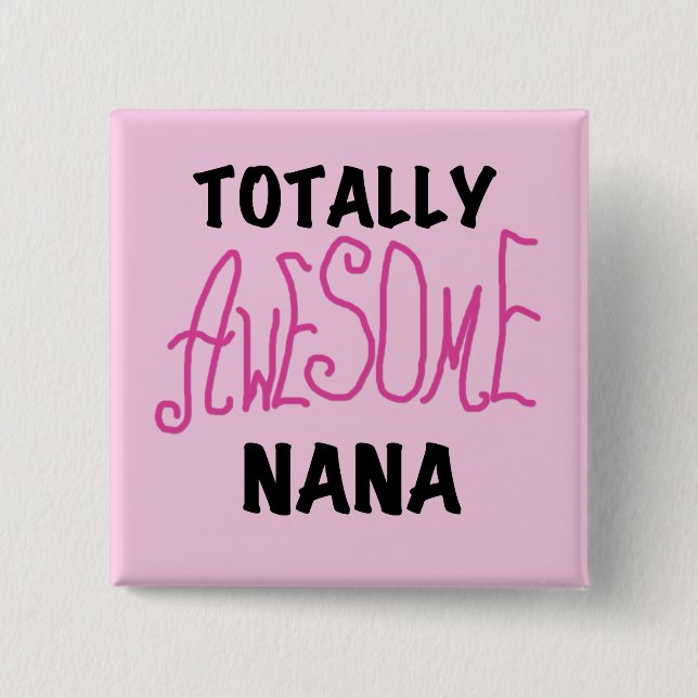 Total fantastische rosa T-Shirts und Geschenke Button (Vorderseite)