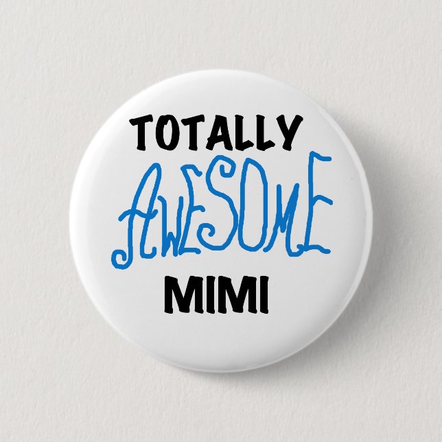 Total fantastische T-Shirts und Geschenke des Blau Button (Vorderseite)