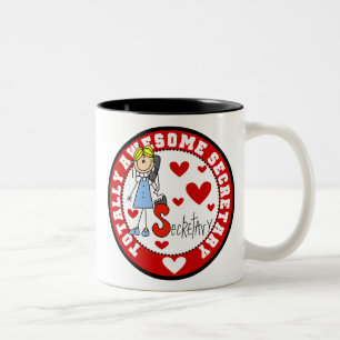 Total fantastischer Sekretär Mug Zweifarbige Tasse