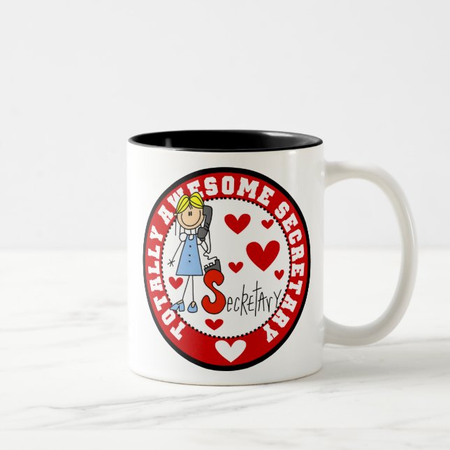 Total fantastischer Sekretär Mug Zweifarbige Tasse (Rechts)