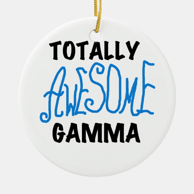 Total fantastisches Gamma-blaue T-Shirts und Keramik Ornament (Vorne)