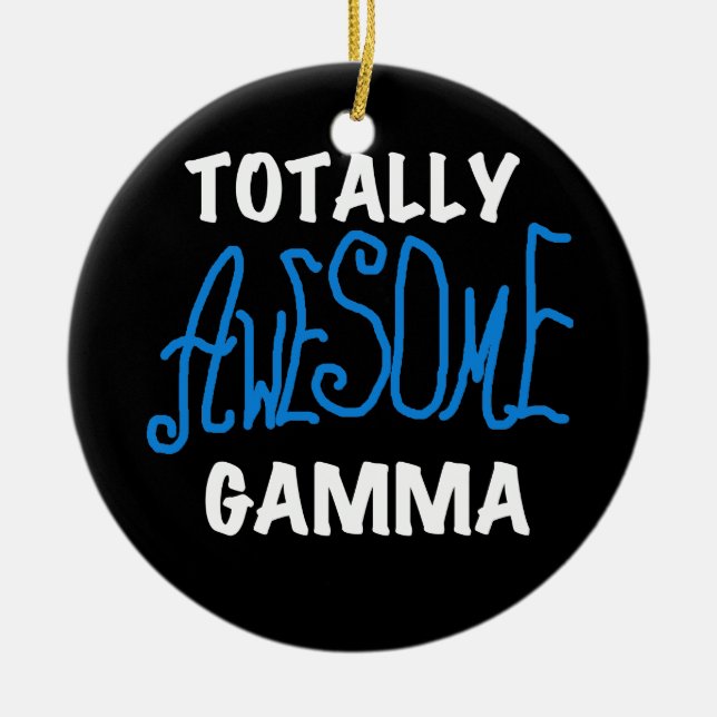 Total fantastisches Gamma-blaue T-Shirts und Keramikornament (Vorne)