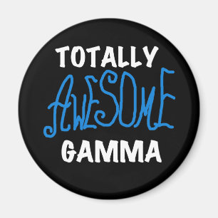 Total fantastisches Gamma-blaue T-Shirts und Magnet