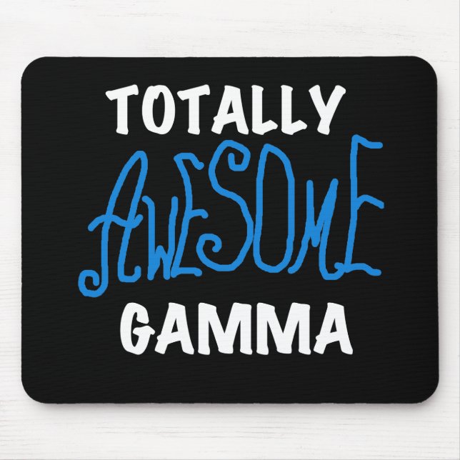 Total fantastisches Gamma-blaue T-Shirts und Mousepad (Vorne)