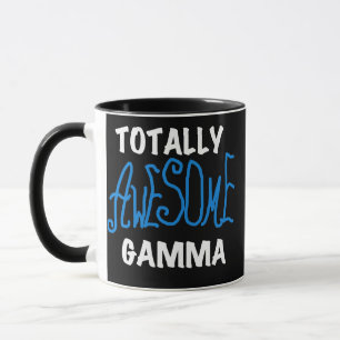 Total fantastisches Gamma-blaue T-Shirts und Tasse