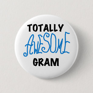 Total fantastisches Gramm-blaue T-Shirts und Gesch Button