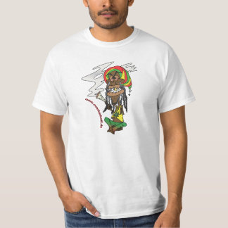 Total gechillter Rastafari mit Joint T-Shirt
