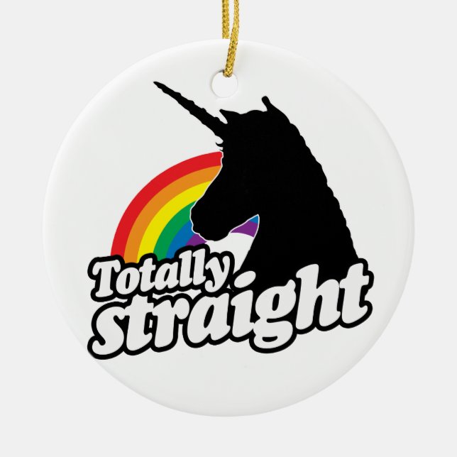 TOTAL GERADES EINHORN - .PNG KERAMIKORNAMENT (Vorne)