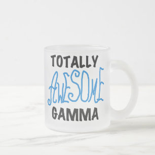 Total großartige Gamma-Blau-T-Shirts und Geschenke Mattglastasse