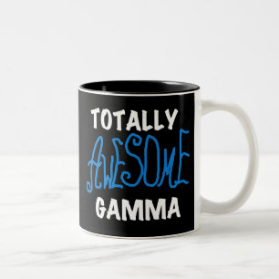 Total großartige Gamma-Blau-T-Shirts und Geschenke Zweifarbige Tasse