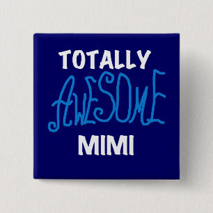 Total großartige Mimi Blau T-Shirts und Geschenke Button