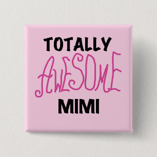 Total großartige Mimi-Pink-T-Shirts und Geschenke Button