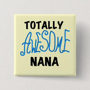 Total großartige Nana-Blue-T-Shirts und Geschenke Button