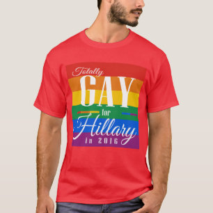 TOTAL HOMOSEXUELL FÜR HILLARY - .PNG T-Shirt