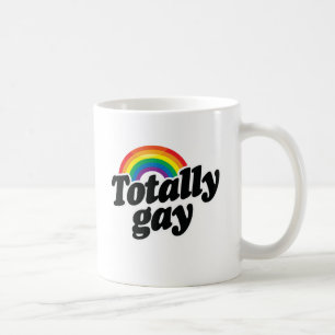 TOTAL HOMOSEXUELLER REGENBOGEN - WEISS - .PNG TASSE