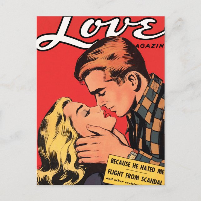 Total in der Liebe Postkarte (Vorderseite)