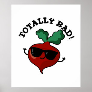 Total Krass Funny Veggie Radish Pun Poster