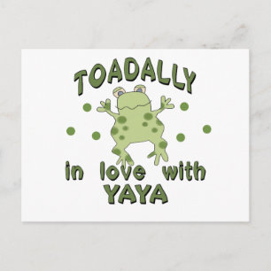 TOTAL Liebe YaYa Frog Postkarte