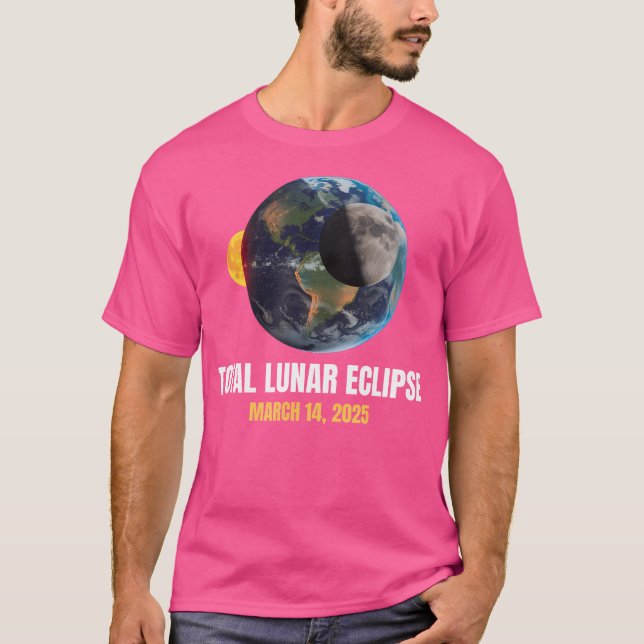 Total Lunar Eclipse 2025 Blood Moon March 14 Eclip T-Shirt (Vorderseite)
