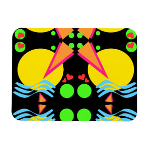 Total neue Wellen-Achtzigerjahre Magnet