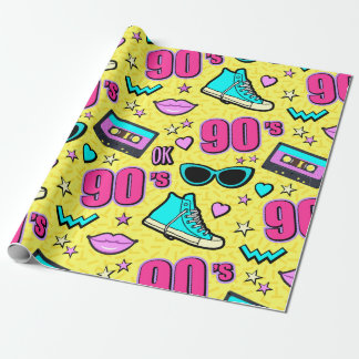 Total Neunzigerjahre! Gemustert Geschenkpapier