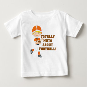 Total Nuts über Fußball Baby T-shirt