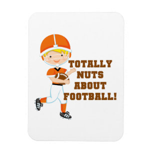 Total Nuts über Fußball Magnet