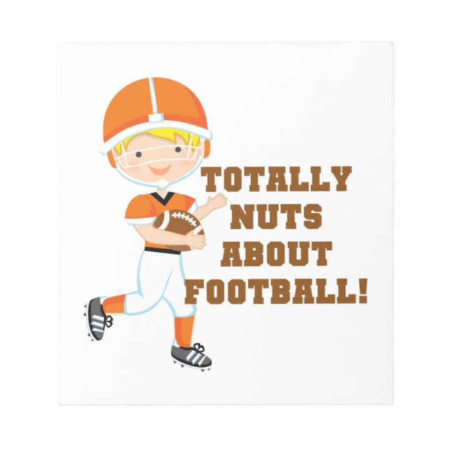 Total Nuts über Fußball Notizblock (Vorderseite)