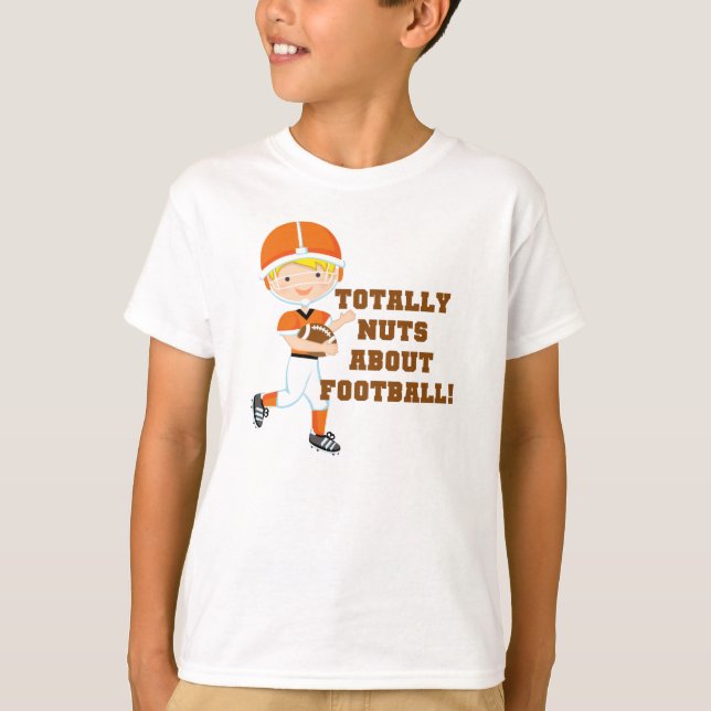 Total Nuts über Fußball T-Shirt (Vorderseite)