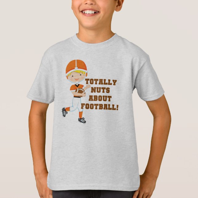 Total Nuts über Fußball T-Shirt (Vorderseite)
