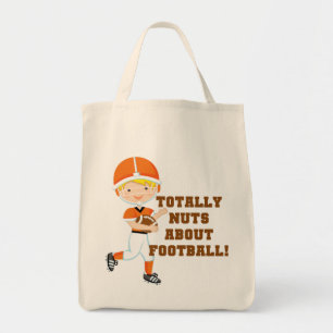 Total Nuts über Fußball Tragetasche