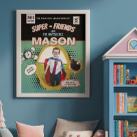 Total Personalisiert Retro Comic Superhero