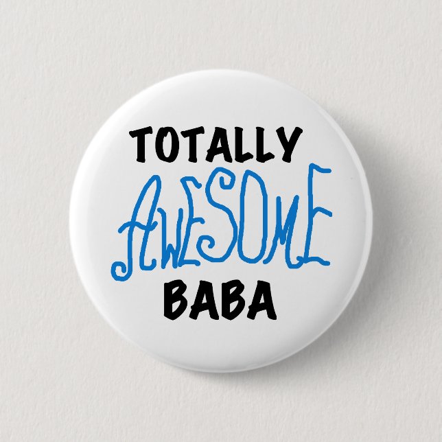 Total Phantastisch Baba Tshirts und Geschenke Button (Vorderseite)