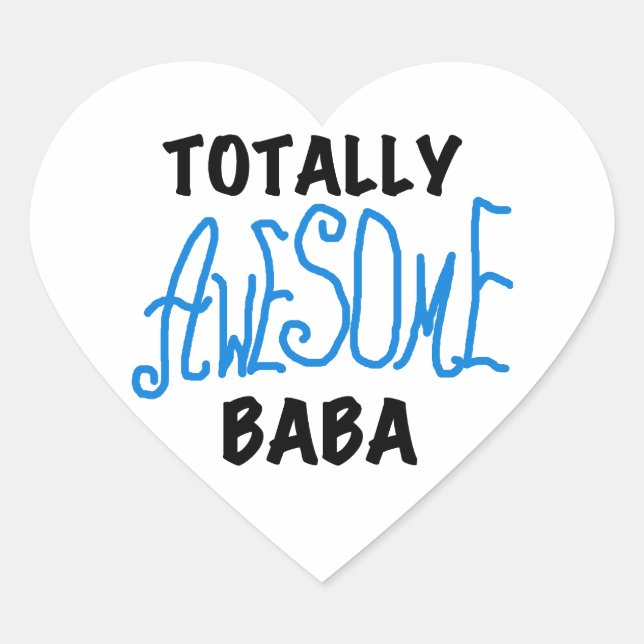 Total Phantastisch Baba Tshirts und Geschenke Herz-Aufkleber (Vorderseite)