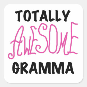 Total Phantastisch Gramma Pink Tshirts Geschenke Quadratischer Aufkleber