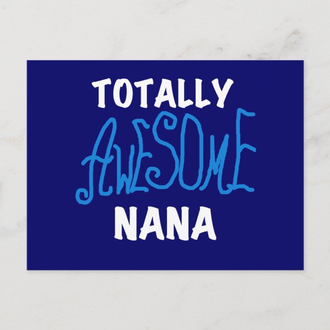 Total Phantastisch Nana Blue T - Shirt und Geschen Postkarte (Vorderseite)