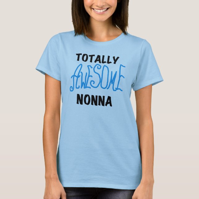 Total Phantastisch Nonna Blue T - Shirt und Gesche (Vorderseite)
