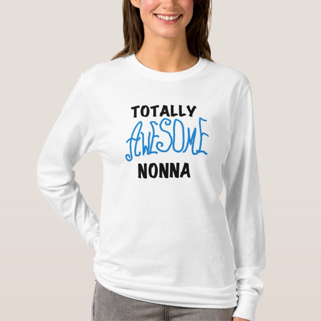 Total Phantastisch Nonna Blue T - Shirt und Gesche (Vorderseite)
