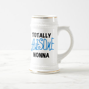 Total Phantastisch Nonna Blue T - Shirt und Gesche Bierglas