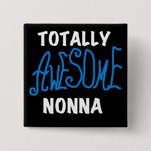 Total Phantastisch Nonna Blue T - Shirt und Gesche Button
