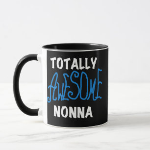 Total Phantastisch Nonna Blue T - Shirt und Gesche Tasse